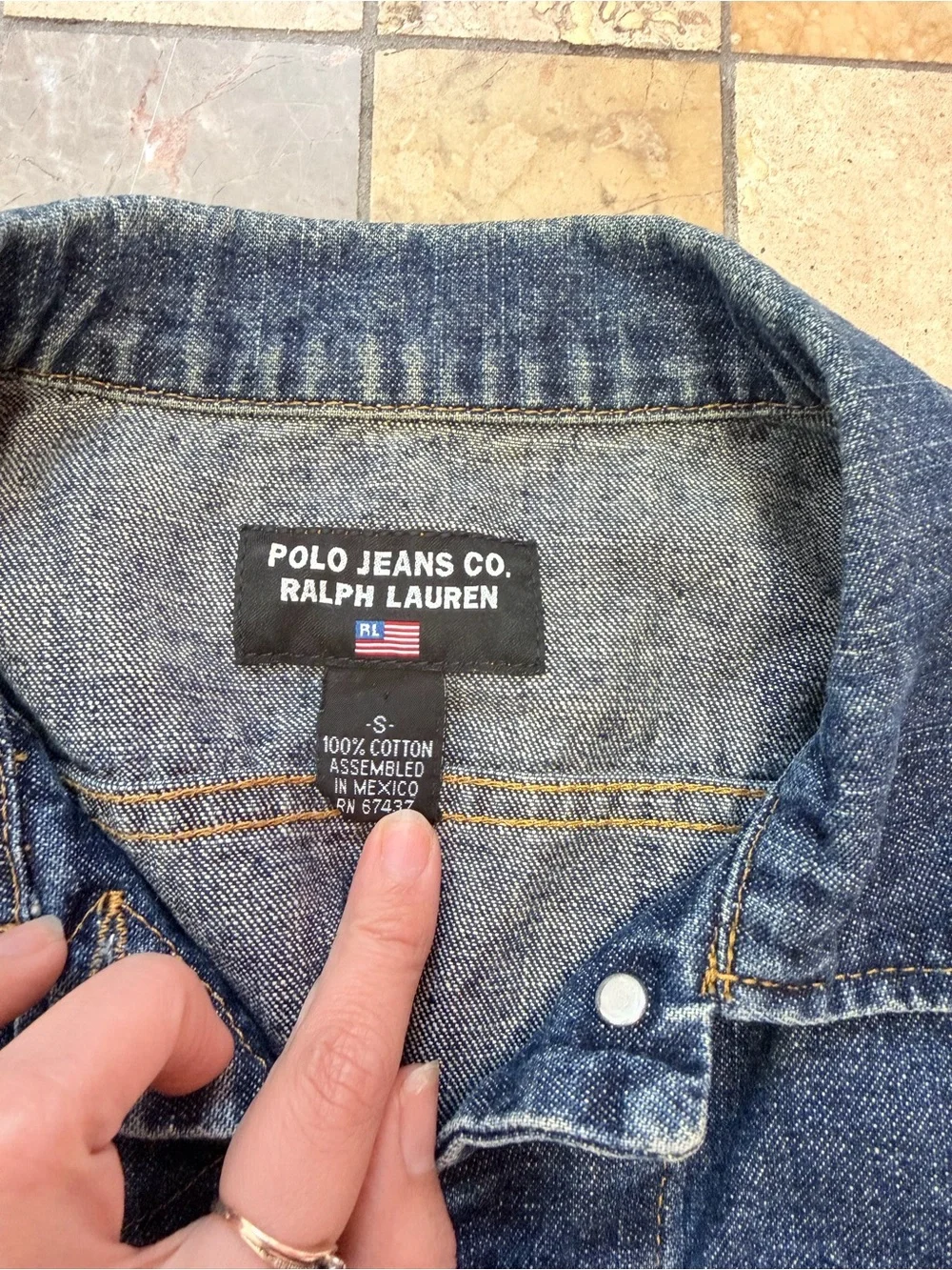 Polo by Ralph Lauren Dark Blue Denim Jacket - Picture 3 of 12